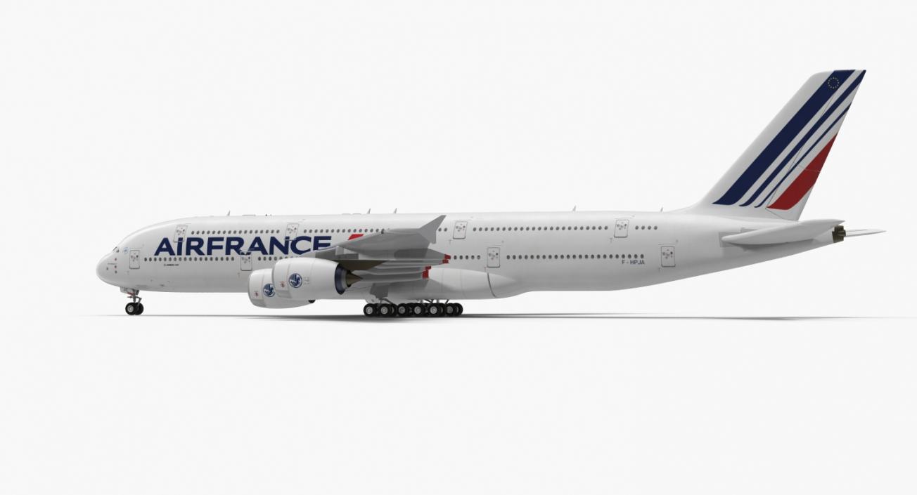 Airbus A380-1000 Air France 3D